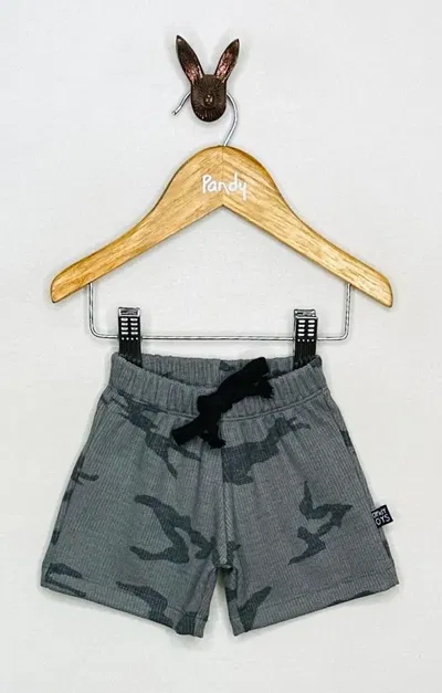 Short bebe waffle camuflado - 24805