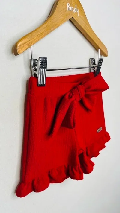 Short beba creppe red - 23543