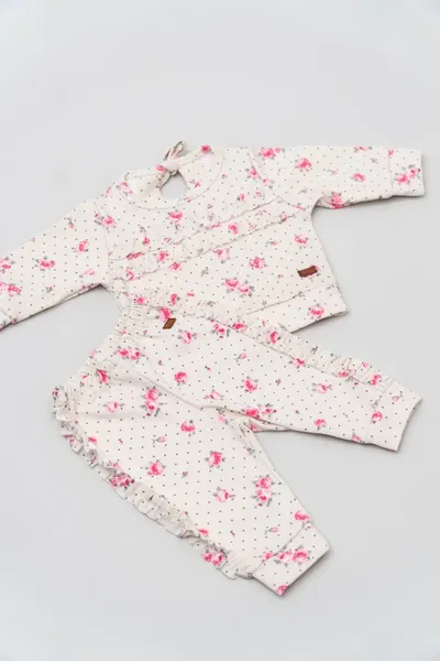 Conjunto minimo interlock floreado - 24505