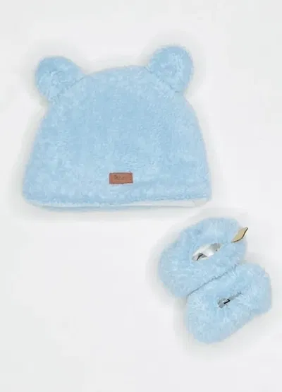 Conjunto Minimo polar gorrito y zapatitos forrados - BB112