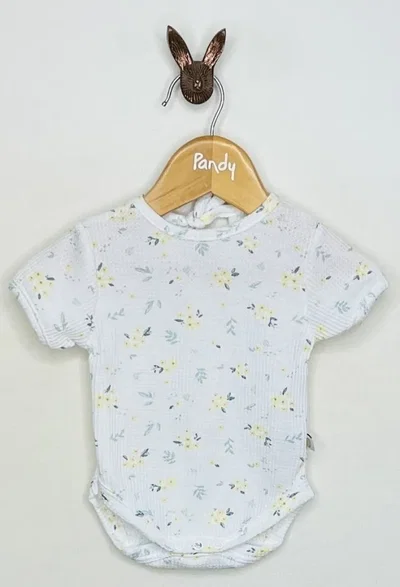 Body minimo waffle flores - 23546