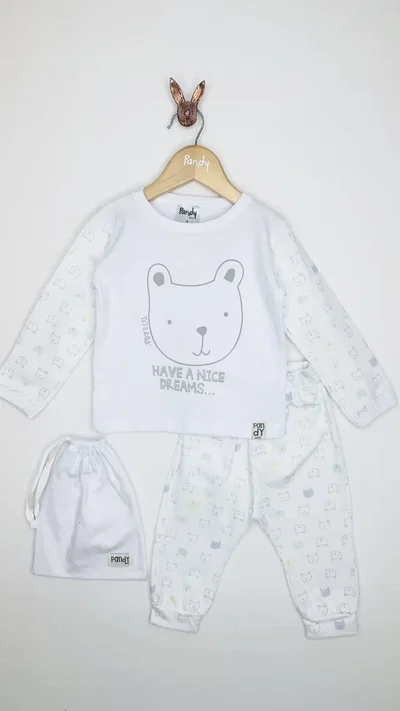  Pijama bebe estampado manga y pata larga - 046