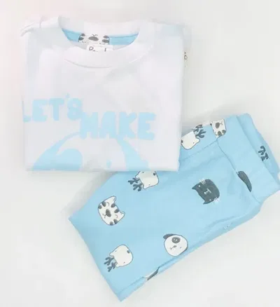  Pijama bebe estampado manga y pata larga - 046
