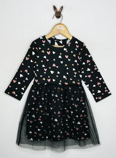 Vestido nena modal y tul - 25028