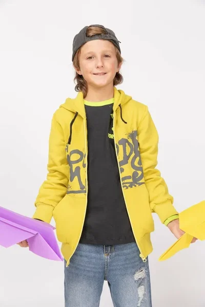 SEGUNDA Campera nene frisa con estampa - S25133