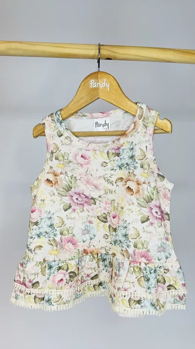 Musculosa Nena Flores Vintage - 25724