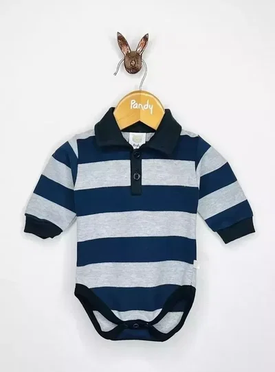 SEGUNDA Body chomba jersey rayado tejido COD - Segunda