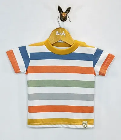 SEGUNDA Remera bebe rayada multicolor - SEGUNDA