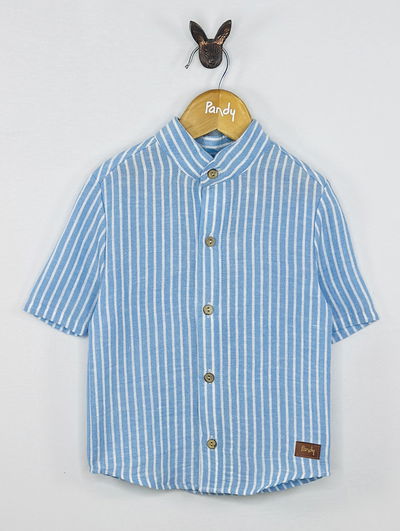 Camisa bebe lino rayado - 25564