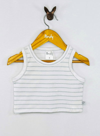 Musculosa nena rayada glitter - 25731