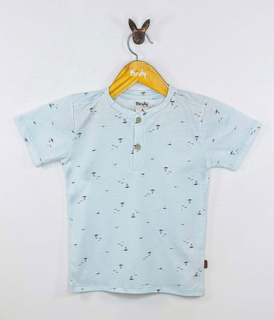 Remera nene jersey barquitos - 25627