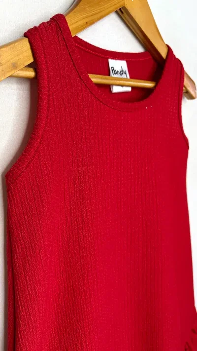 Vestido nena creppe red - 23727