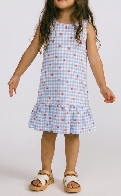 Vestido nena Vichy fresitas - 26730