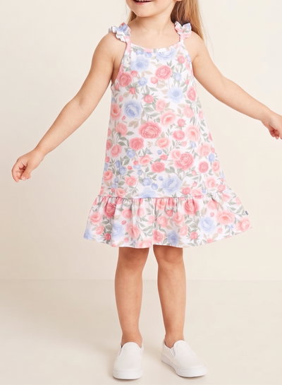 Vestido nena modal roses - 26735