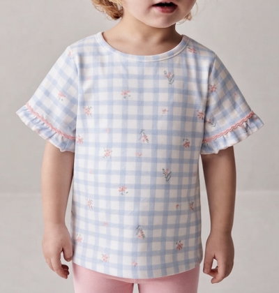 Remera beba vichy zig zag - 26538