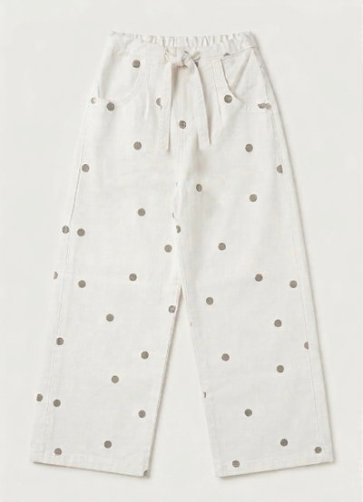 Pantalon nena gabardina lunares - 26725