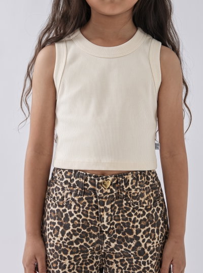 OUTLET Short nena gabardina animal print - 24765