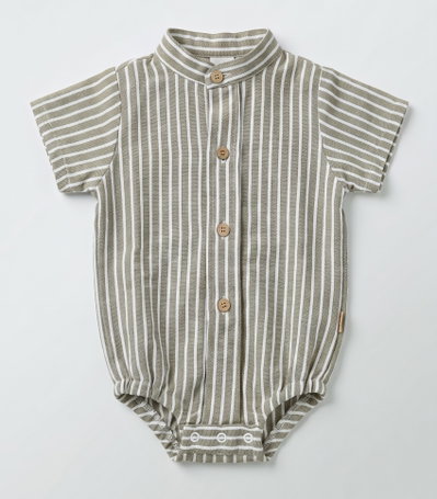SEGUNDA Body camisa Minimo rayado lino - 26531