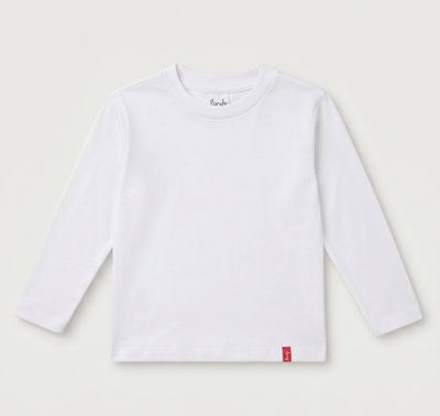 Remera blanca lisa unisex - 167