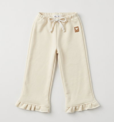 Pantalon beba rustico liso volados - 26502