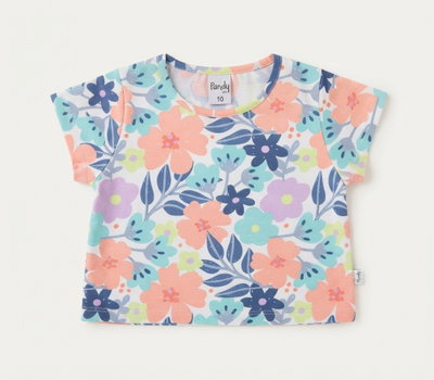 Remera nena jersey floreado - 26707/R