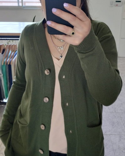 Cárdigan largo