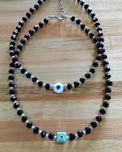 Choker cristales ojo turco