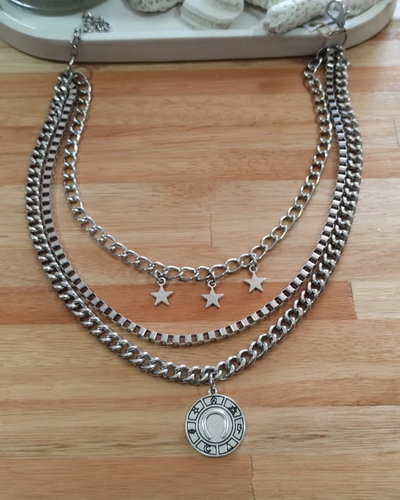 Collar triple cadena 