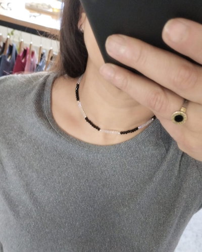 Collar cristales combinados