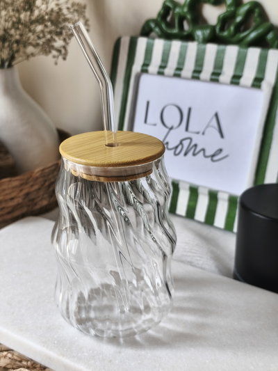 Vaso de vidrio Curvi