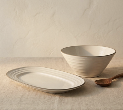 Set Oval Bowl y Bandeja 