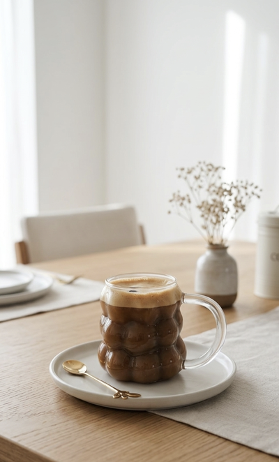 Taza de vidrio Burbuja 
