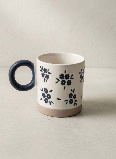 Taza de Cerámica Flor