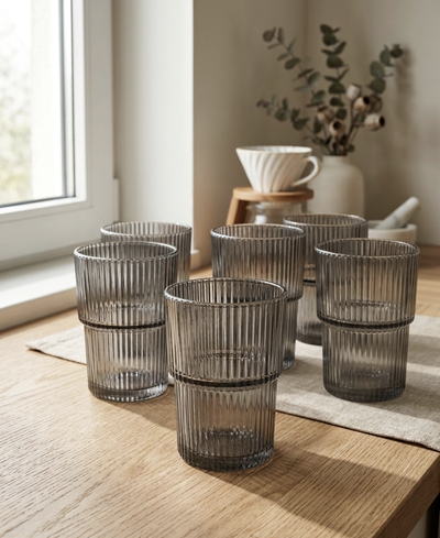 Set x 6 vasos Line Humo