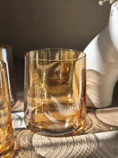 Vasos Ambar. Set x 6