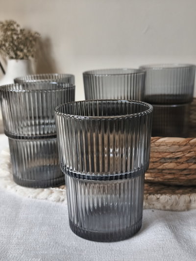 Set x 6 vasos Line Humo