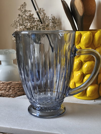 Jarra de Vidrio Adelina humo 