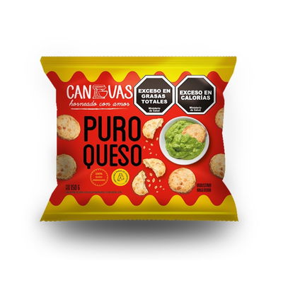GALLETITAS SALADAS PURO QUESO "CANVAS"