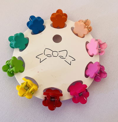 Broches mini flores pack x10
