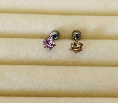 Piercing Helix doble strass