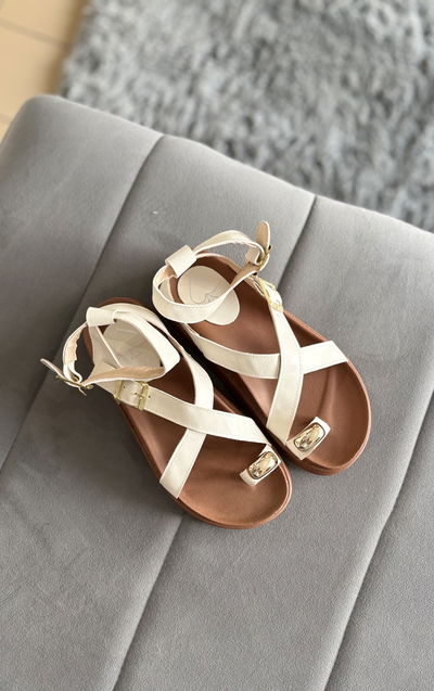 Sandalias MIAMI manteca