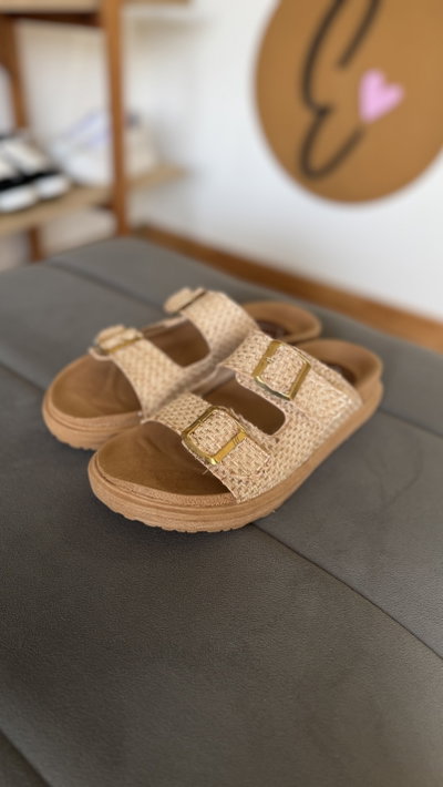 Sandalias BIRK rafia