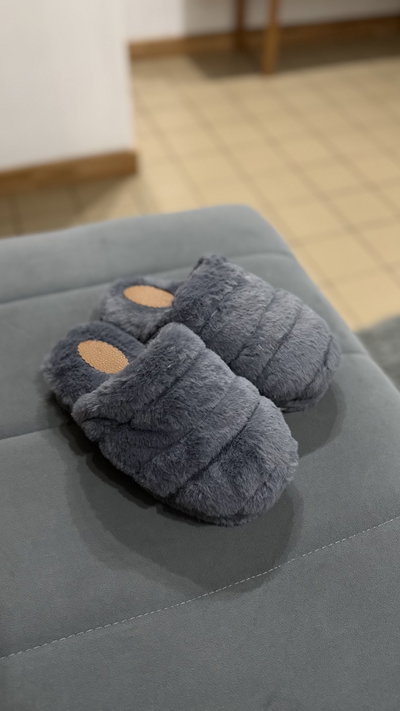 Pantuflas TEDDY gris
