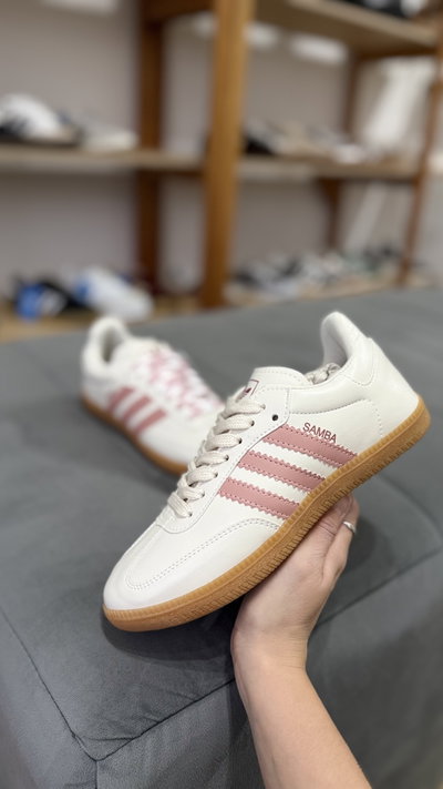 Zapatillas SAMBA OG crema rosa (importada)