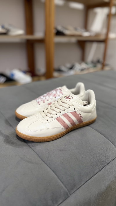 Zapatillas SAMBA OG crema rosa (importada)