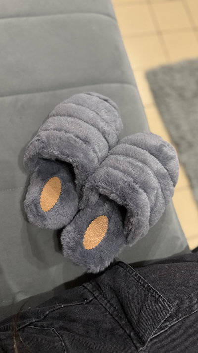 Pantuflas TEDDY gris