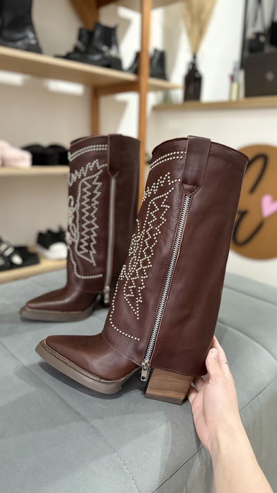 Texanas ISABELLA choco - cuero