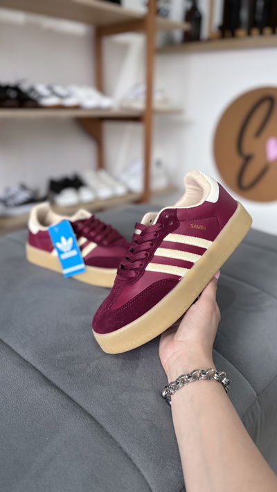 Zapatillas SAMBAE bordó