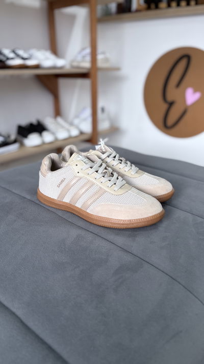Zapatillas SAMBA beige - tejidas
