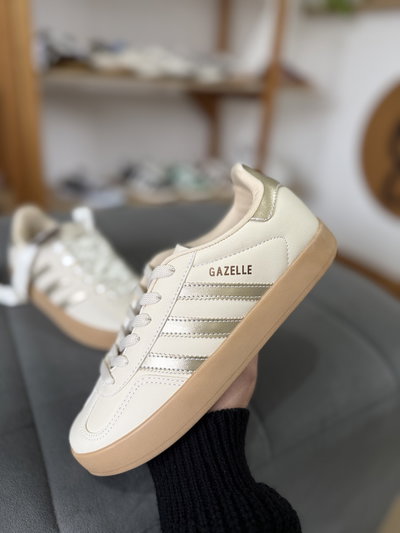Zapatillas GAZELLE beige oro (importada)